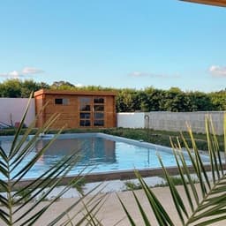 Abri de jardin en bois 28 mm, 13 m² avec toit plat - Image 2