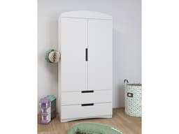 Armoire pour enfants « Classic » – 175,5 x 90 x 52 cm – Blanc - Image 2