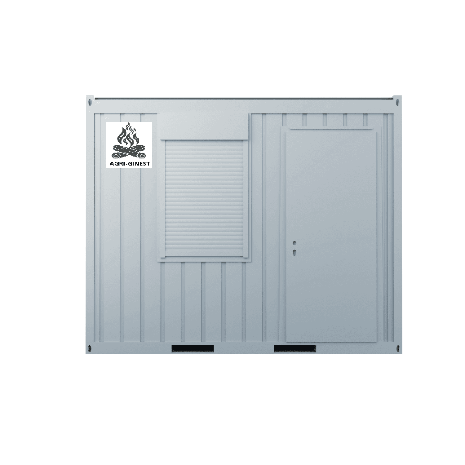 Bureau modulaire 10 pieds (1 porte, 1 fenêtre, isolation PU)