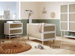 Commode bois enfant  » Ochna  » – 2 tiroirs – Blanc - Image 2