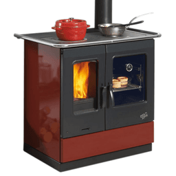 Cuisinière à bois GODIN Armonnie bordeaux, 10.5 kW - Image 1