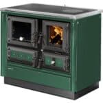Cuisinière à bois JUSTUS Rustico 90 2.0 vert, 7 kW - Image 1