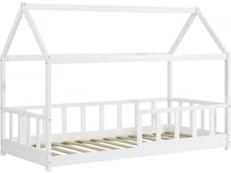 Lit cabane pour enfant « Mila » – 90 x 190 cm – Blanc - Image 1