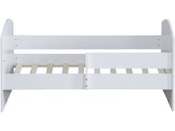 Lit enfant avec barrière « Victoria » – Bois – Blanc – 80 x 160 cm - Image 4