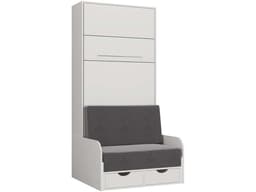 Lit escamotable « KYM SOFA 5 » – 90 x 200 cm – Blanc - Image 4