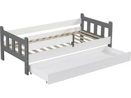 Lit gigogne pour enfant « Adria » – 90 x 190 cm – Blanc - Image 3