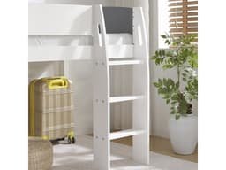 Lit mezzanine en bois pour enfant « Alia » – 90 x 190 cm – Blanc/Gris - Image 5