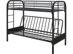Lit mezzanine « POLO » – 90 x 190 cm – Noir - Image 1