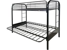 Lit mezzanine « POLO » – 90 x 190 cm – Noir - Image 3