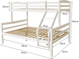 Lit Superposé Enfant « Léa » – Blanc - Image 3