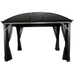 Pergola 3x4m Moreno alu anthracite et toit en acier galvanisé – SOJAG - Image 3