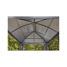 Pergola 3x4m Moreno alu anthracite et toit en acier galvanisé – SOJAG - Image 4
