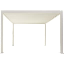 Pergola bioclimatique autoportante en alu blanc 3x3m Ombrea - Image 4