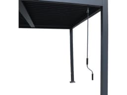 Pergola bioclimatique Windsor aluminium 3x6m gris - Image 5
