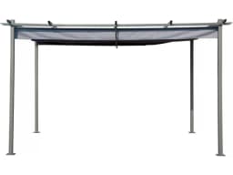 Pergola métallique 3×4 m à toit rétractable – Gris anthracite - Image 3