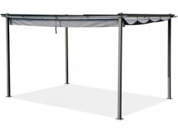 Pergola métallique 3×4 m à toit rétractable – Gris anthracite - Image 4