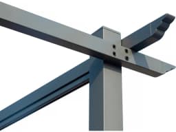 Pergola métallique 3×4 m à toit rétractable – Gris anthracite - Image 5