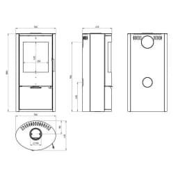 Poêle à bois – E14 – EMBER - Image 4