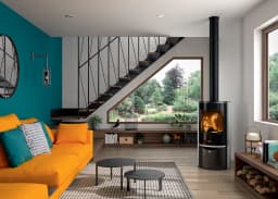 Poêle à bois – EGUZKI SERPENTINE – Deville - Image 2