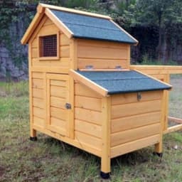 Poulailler compact pour 1 à 2 poules avec toit en shingle - Image 1