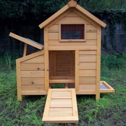 Poulailler compact pour 1 à 2 poules avec toit en shingle - Image 2