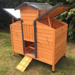 Poulailler en bois FSC pour 4 à 6 poules avec toit ouvrant - Image 5