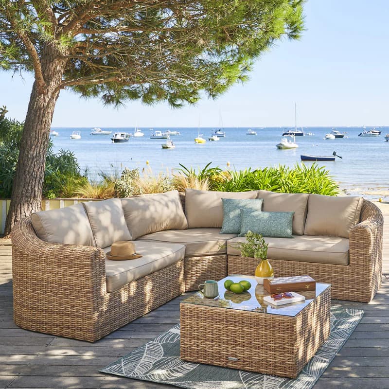 Salon de jardin d’angle MAYA – 5 places