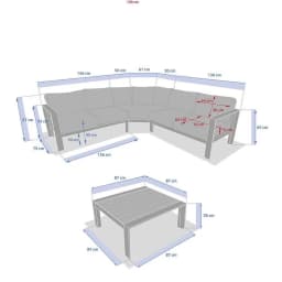 Salon de jardin EVA 6 personnes - Image 2
