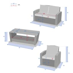 Salon de jardin HAVANA 4 places – Confort et élégance - Image 5