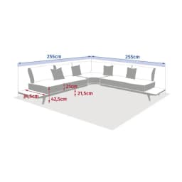 Salon de jardin PAOLA – Ensemble 8 places - Image 2