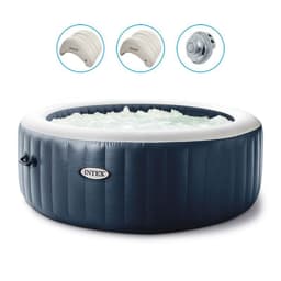 Spa Intex PureSpa Blue Navy 4 places avec bulles de luxe - Image 1