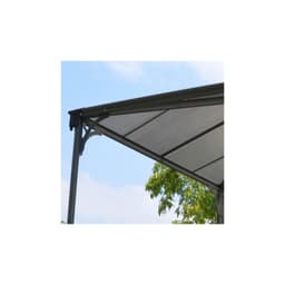 Tonnelle de jardin 3x3m en alu gris anthracite et polycarbonate - Image 3