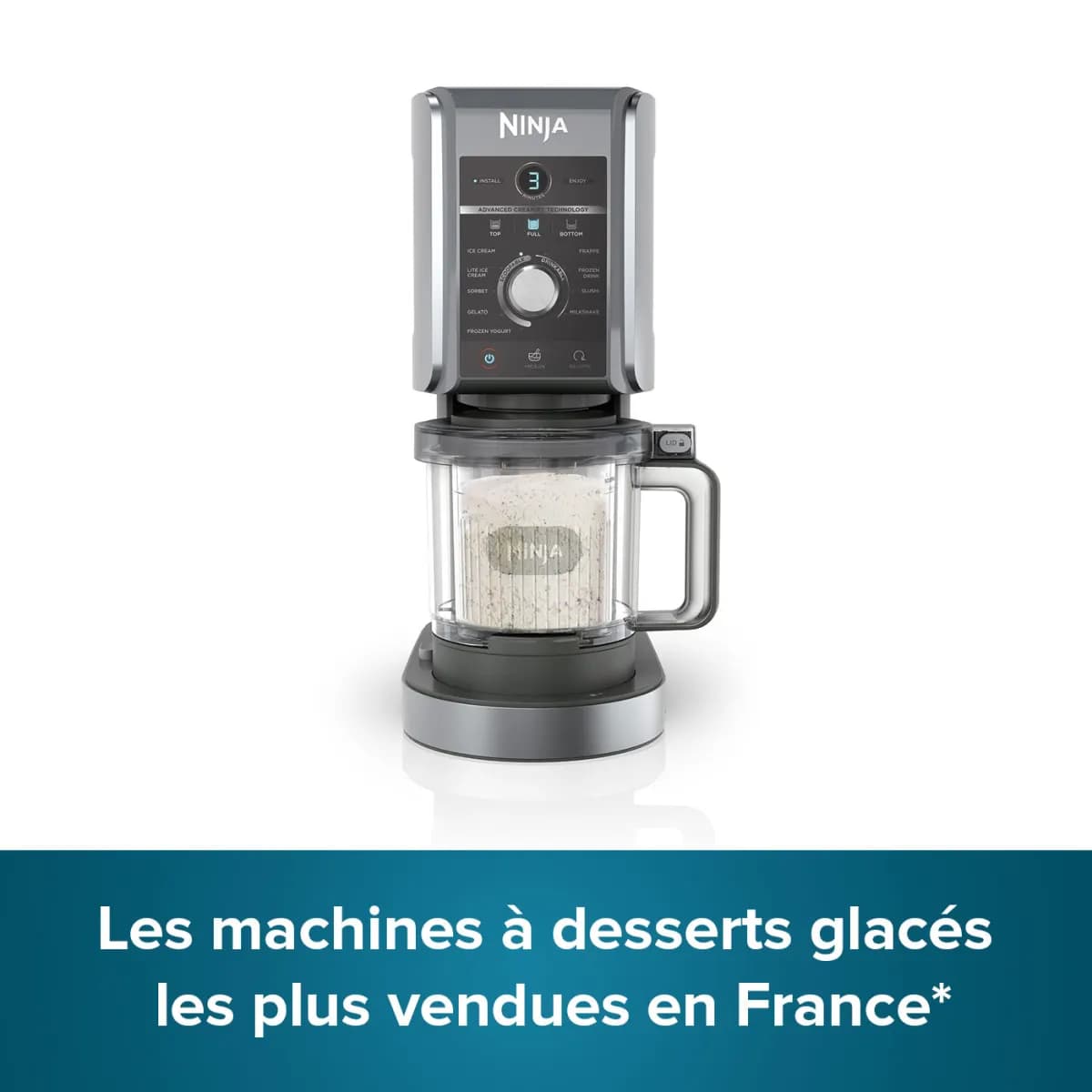 Ninja CREAMi Deluxe NC501EU : Machine 10-en-1 pour délices et boissons glacées